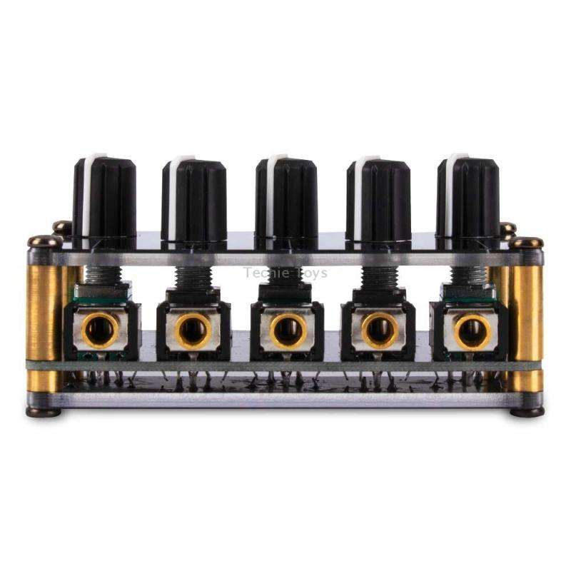 Portable 4-Way Stereo Line Passive Mixer Console(TX400)