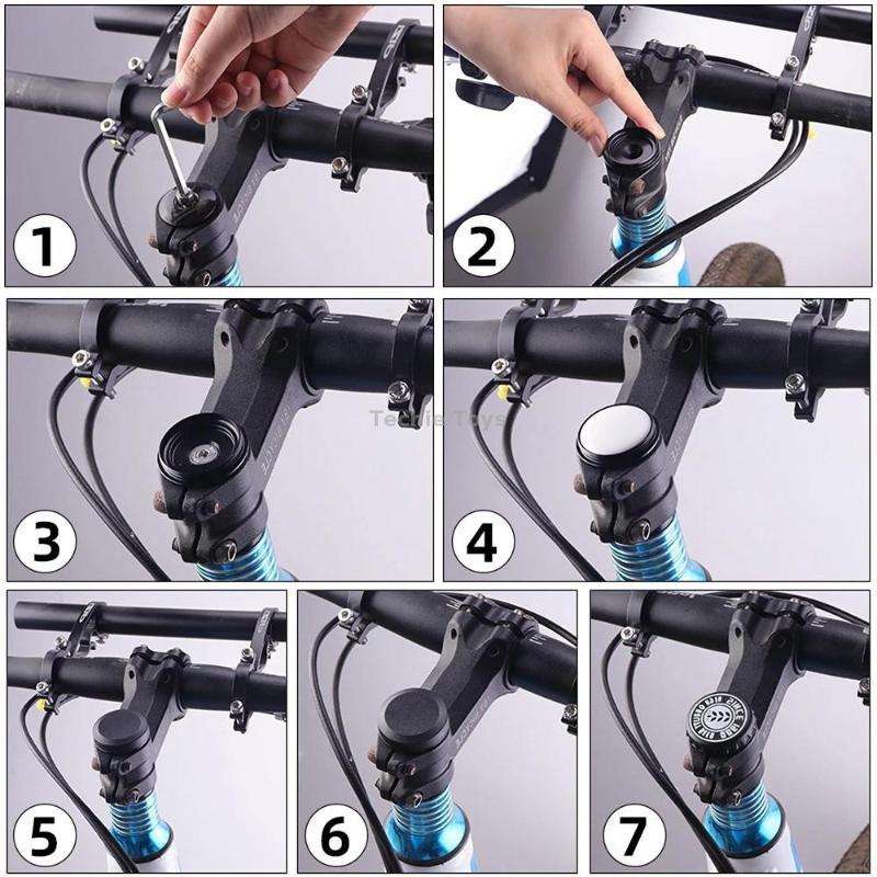 For AirTag Tracker Case Bicycle Hidden Headset Mount Anti-Theft Bike Locator Bracket Holder, Style:
