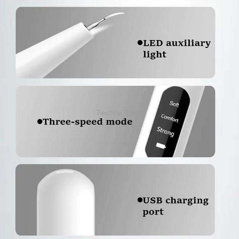 Ultrasonic Electric Dental Scaler Teeth Plaque Cleaner Dental Stone Removal With LED Light, Spec: Pa