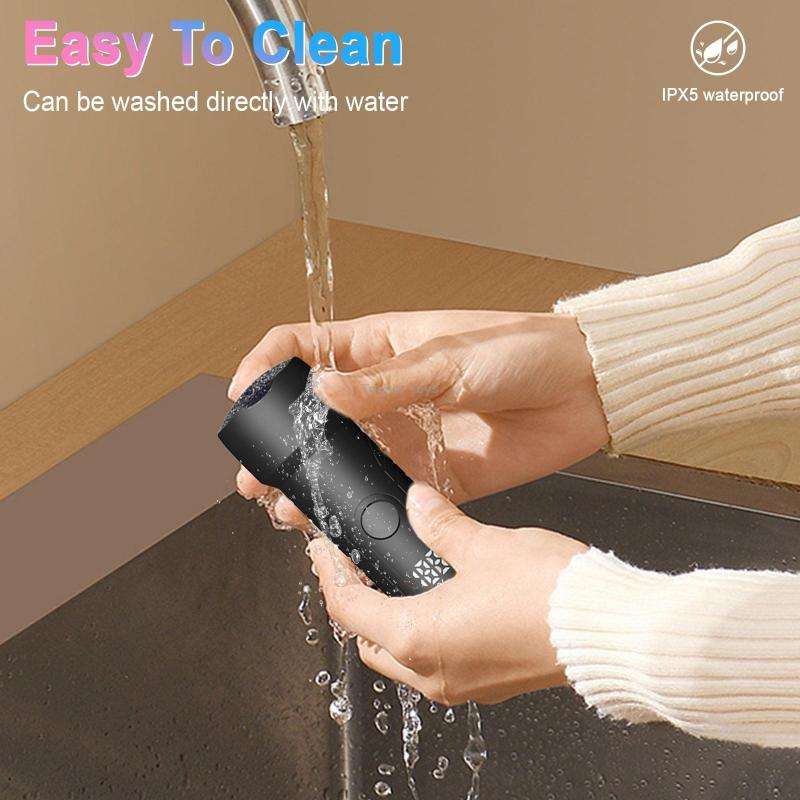 Electric Foot File Pedicure Kit Waterproof Feet Callus Remover, Spec: Matte Black