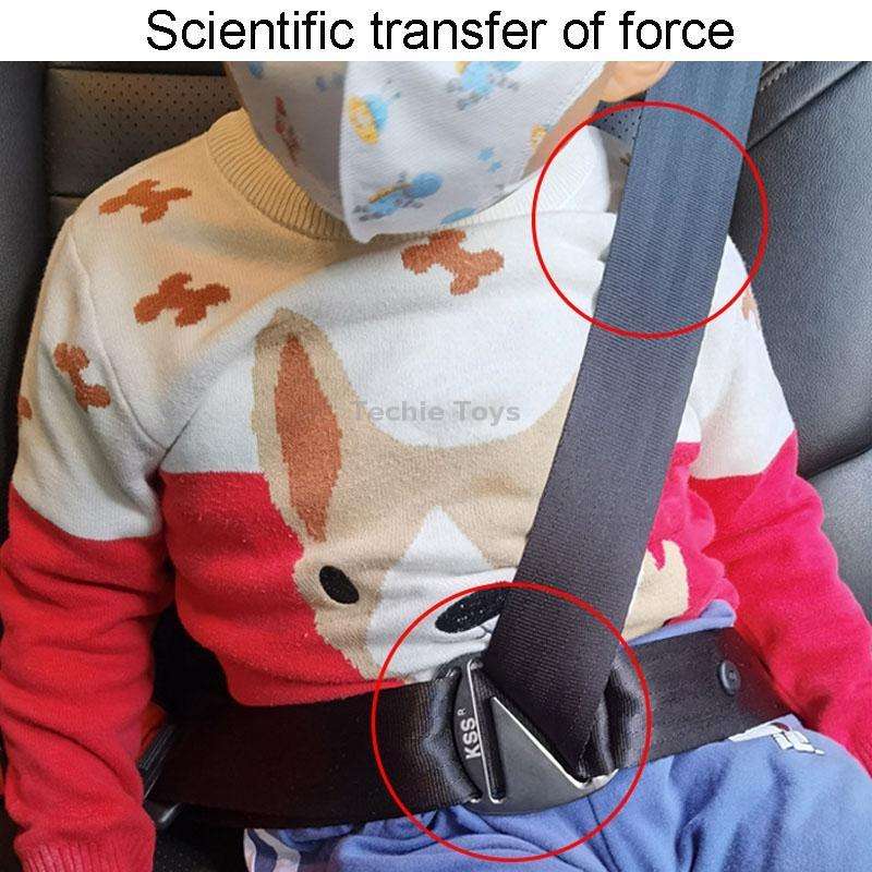 Car Seat Belt Adjuster Child Anti Strangler Neck Seat Fixed Limiter(Pistol Color)