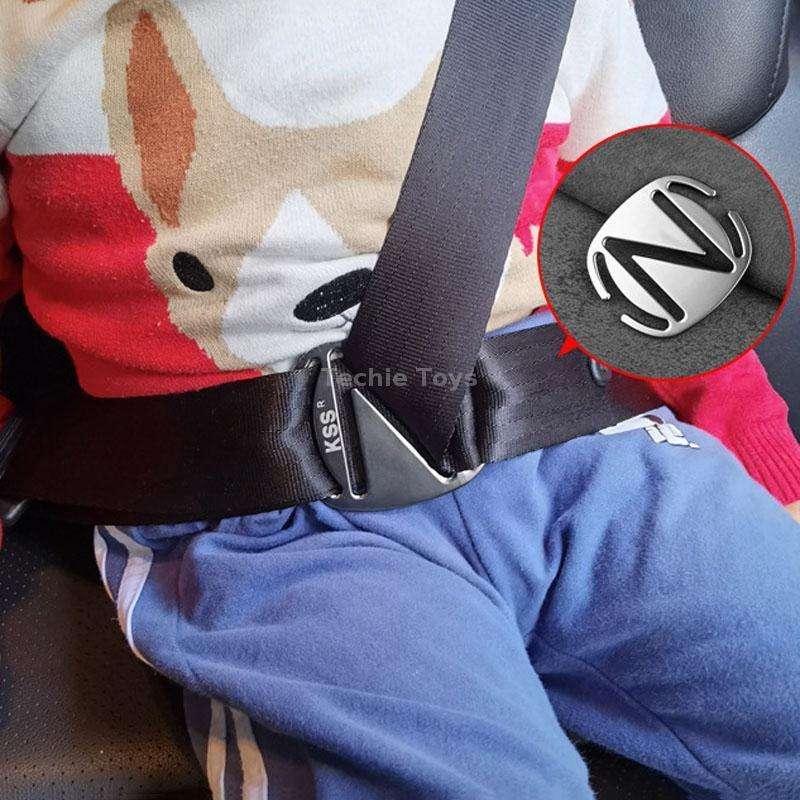 Car Seat Belt Adjuster Child Anti Strangler Neck Seat Fixed Limiter(Pistol Color)