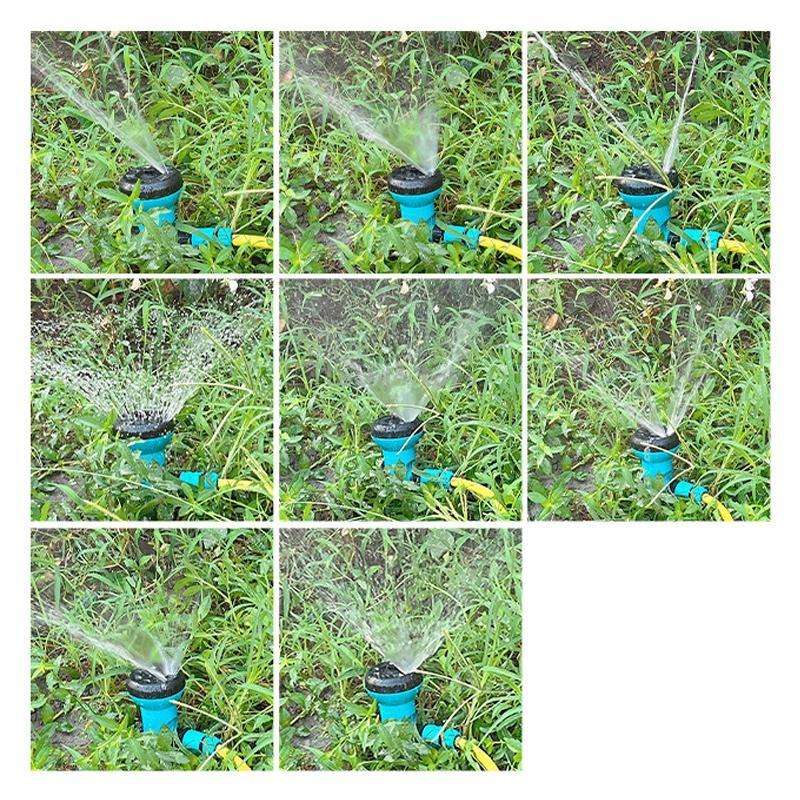 Ground-mounted Rotating Garden Irrigation Sprinkler Head Multi-stage Adjustable Sprinkler(European T