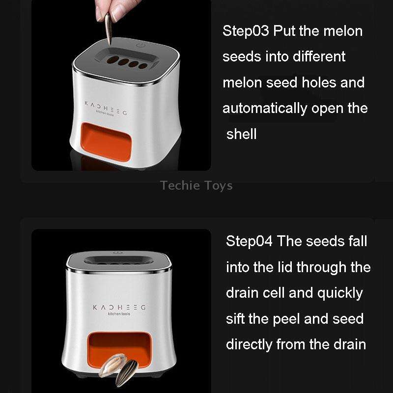 Kacheeg Electrical Melon Seed Machine Automatic Peeling And Hulling Tool(Blue)