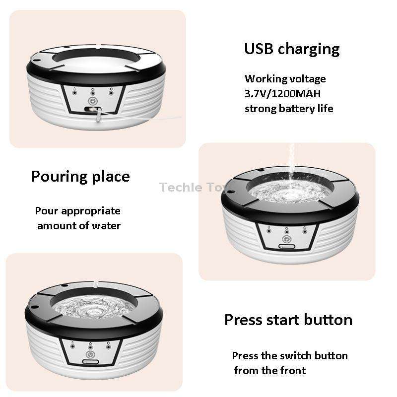 Inductive Automatic Flushing Ashtray Purifies The Air and Removes Cigarette Smell(Green)