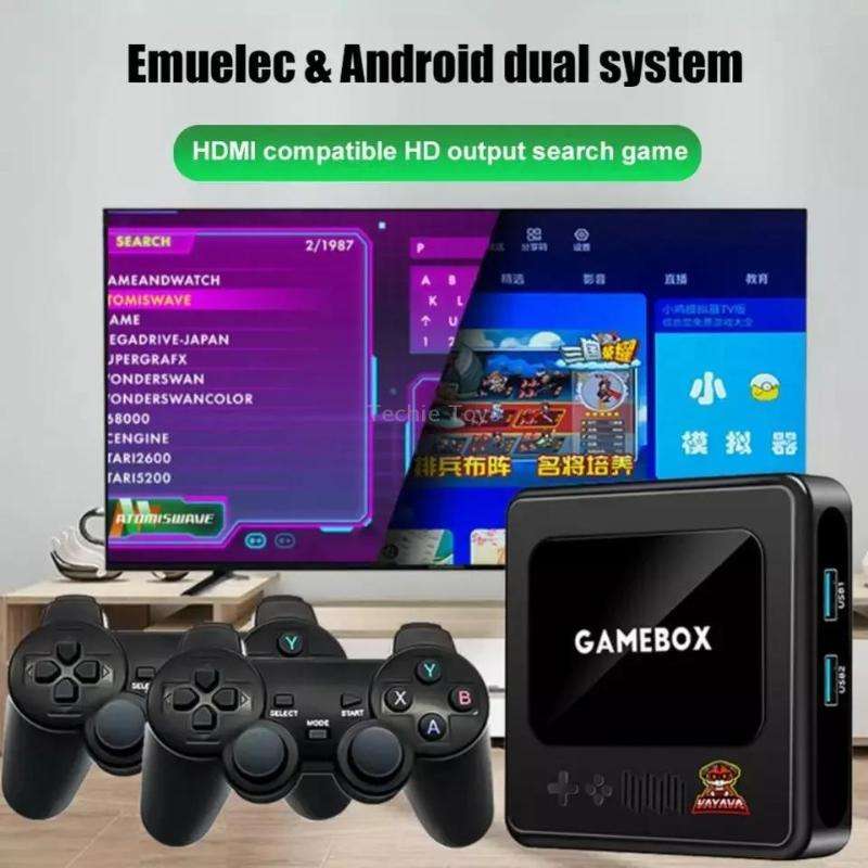 G10 GAMEBOX TV Box Dual System Wireless Android 3D Home 4K HD Game Console Support PS1 / PSP, Style: