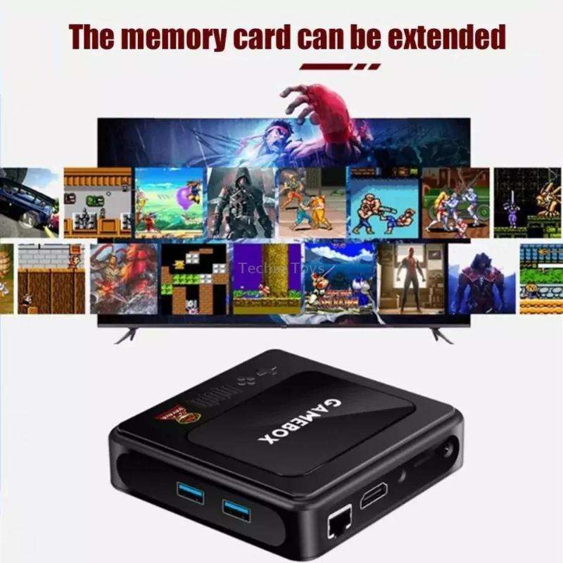 G10 GAMEBOX TV Box Dual System Wireless Android 3D Home 4K HD Game Console Support PS1 / PSP, Style: