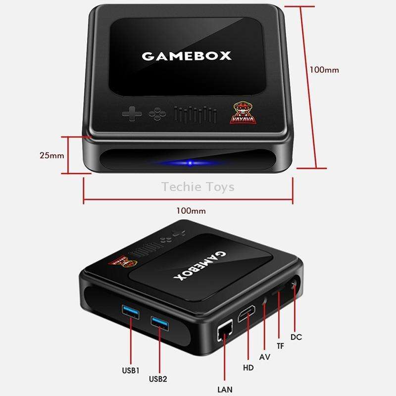 G10 GAMEBOX TV Box Dual System Wireless Android 3D Home 4K HD Game Console Support PS1 / PSP, Style:
