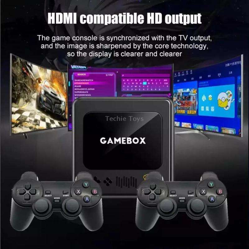 G10 GAMEBOX TV Box Dual System Wireless Android 3D Home 4K HD Game Console Support PS1 / PSP, Style: