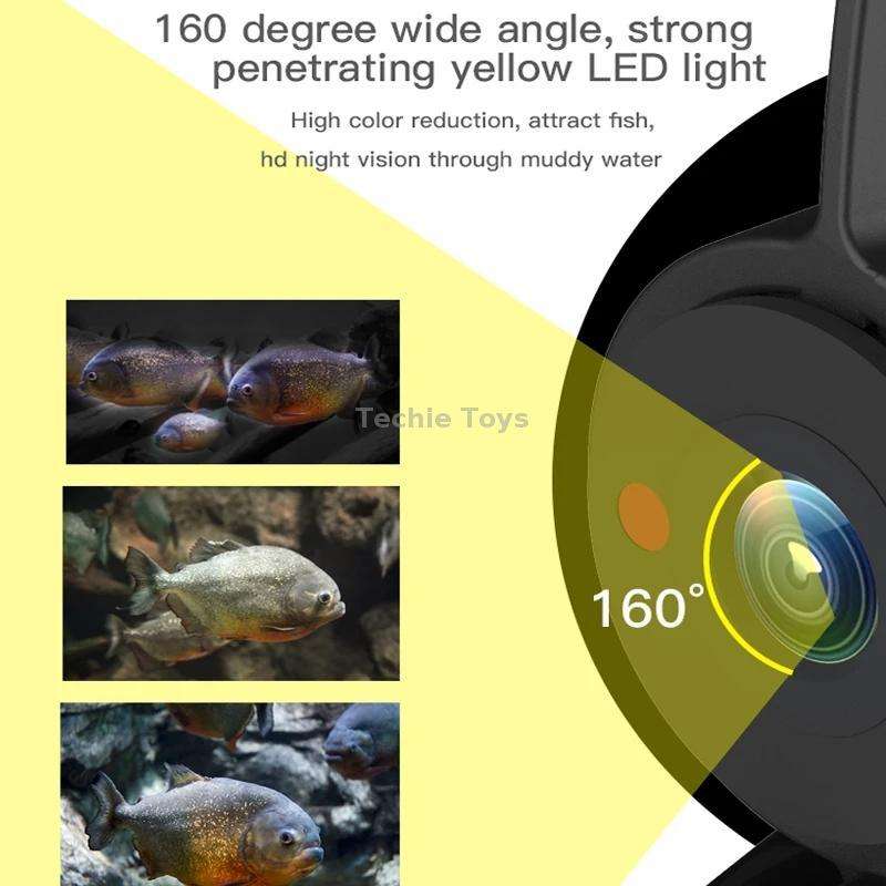 FDV3000 Fish Finder Camera Underwater Monitoring Fishing Sonar Sensor 4.3 Inch Display LED Digital Z