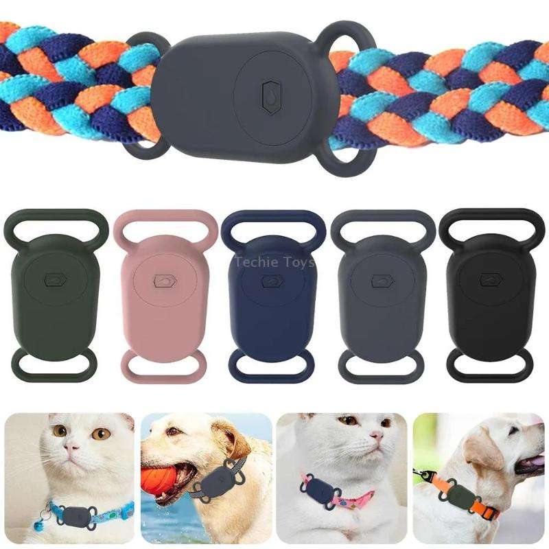 For Samsung Galaxy SmartTag 2 Pet Silicone Life Waterproof Protective Case(Black)