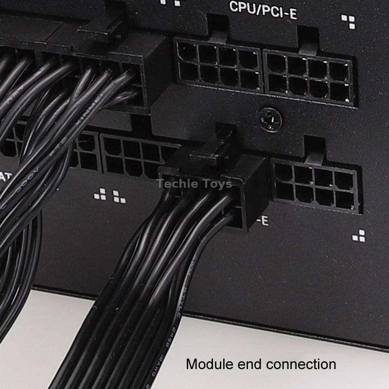 60cm For Corsair 18AWG Flat Cable Power Module Cable Graphics Card Module Cable 8Pin To 8Pin 6+2(Blo