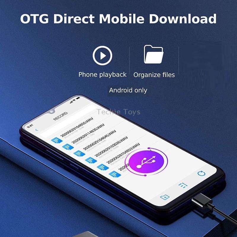 Q63 HD Noise Canceling Magnetic Voice Recorder Portable Intelligent Voice Activated Recording Pen, C