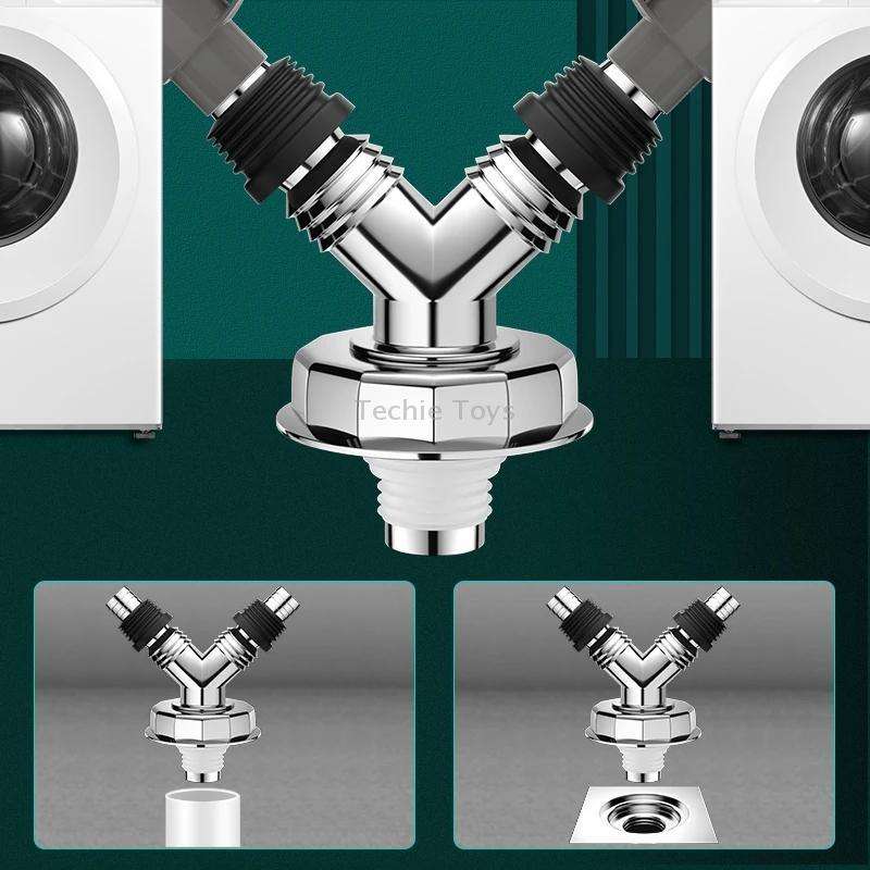 Y-shape Washing Machine Floor Drain Joint Pipe Connector, Spec: C1