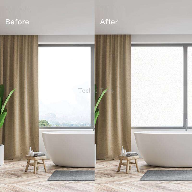 Electrostatic Frosted Anti-Peep Glass Thermal Insulation Window Film, Length: 40cm Wide/Meter(Glue-f