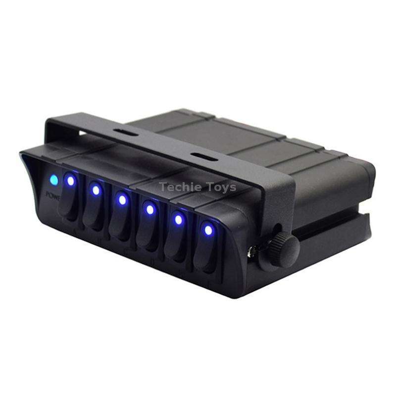12V Ship Car 6-digit 3PIN Switch Panel Control System With Wiring(Blue Light)