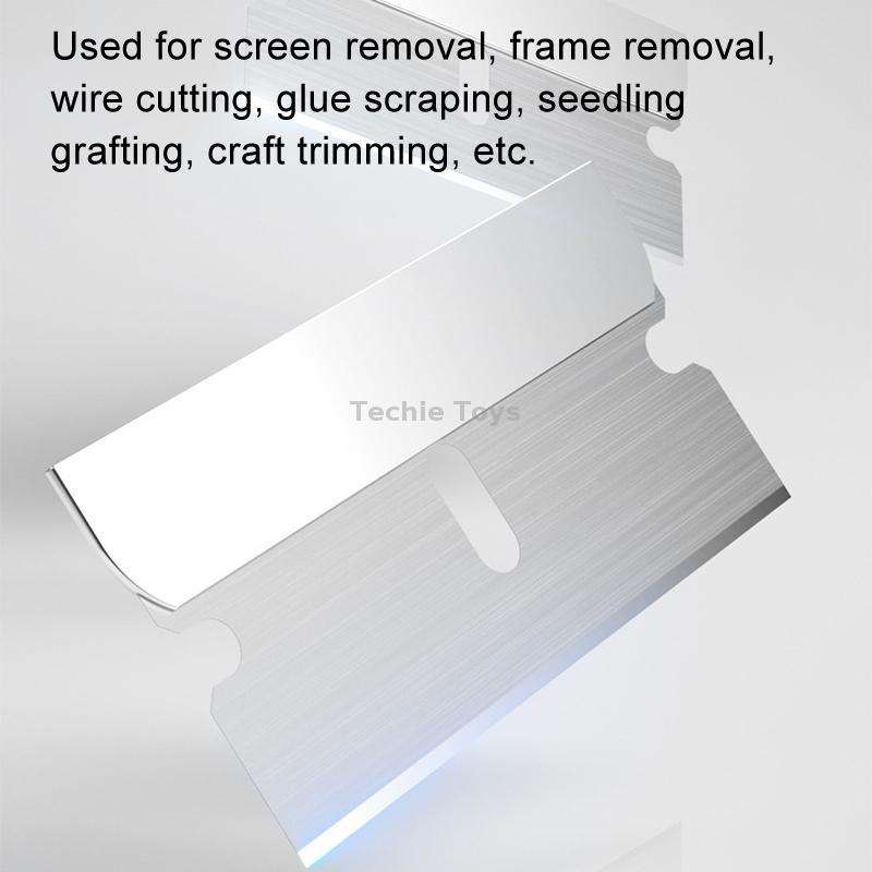 100pcs /Pack MECHANIC Screen Repair Small Blade Ultra-thin High Toughness Carbon Steel Sharp Edge