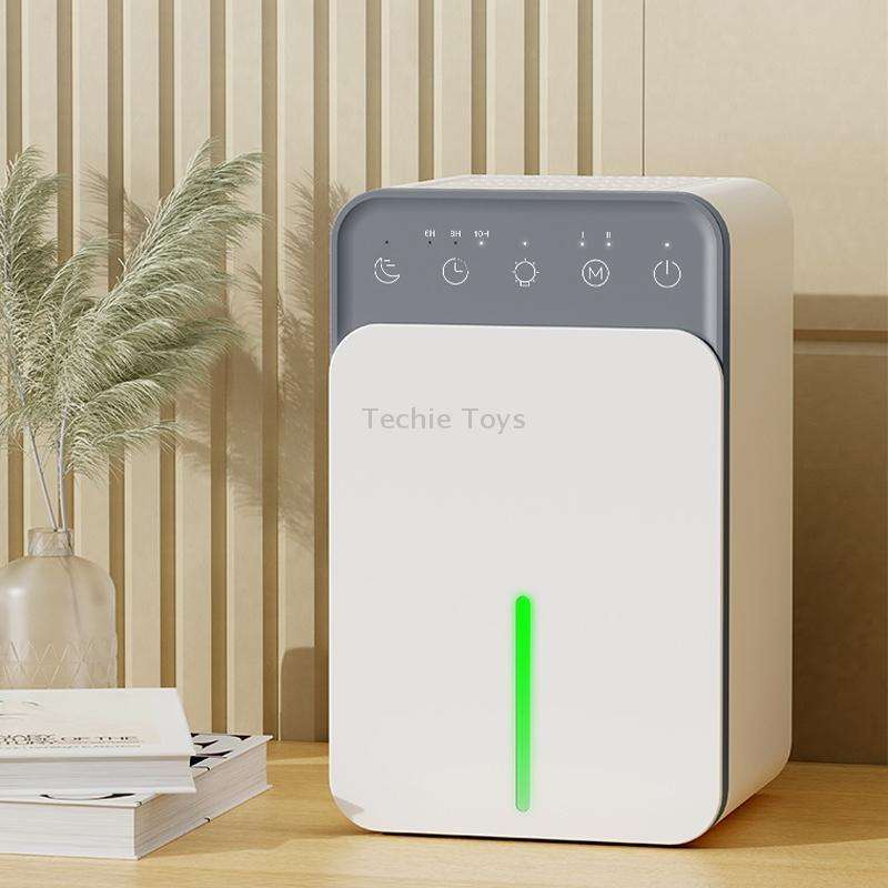 1500ml Semiconductor Dehumidifier with Automatic Defrost Function, Timer, Sleep Mode EU Plug