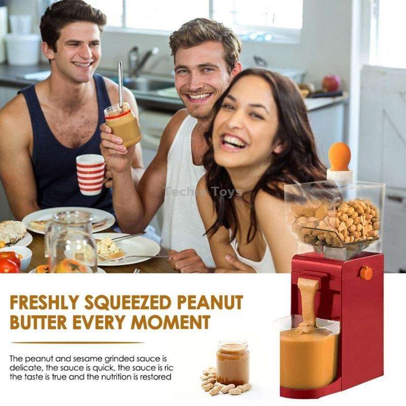 Household Electric Peanut Butter Machine Small Cooking Grinder(US Plug)