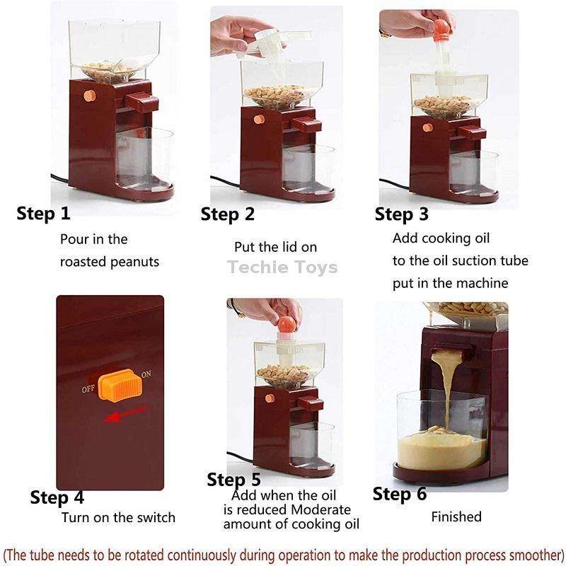 Household Electric Peanut Butter Machine Small Cooking Grinder(US Plug)