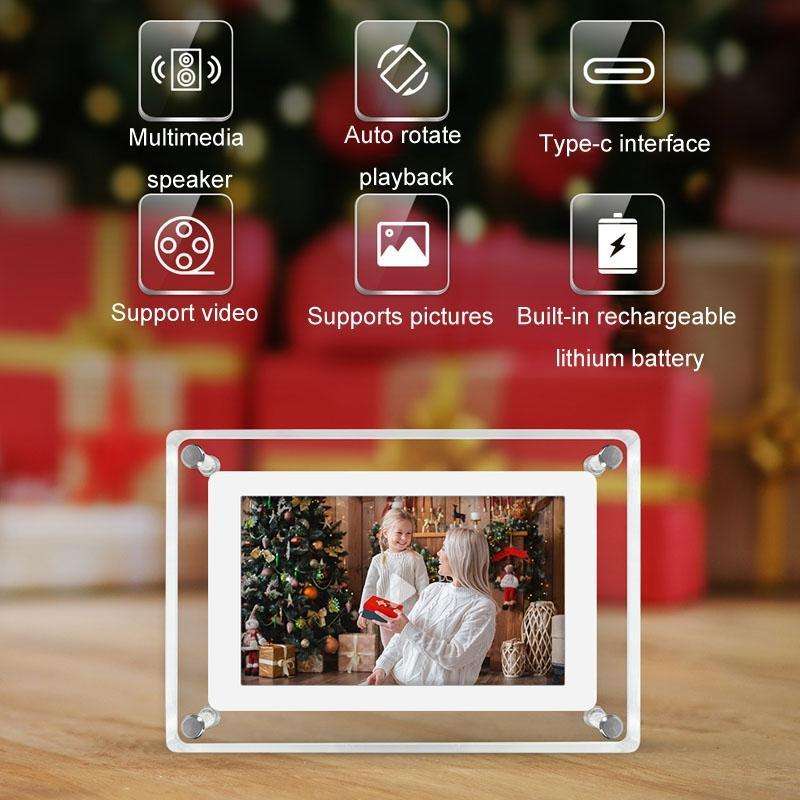 5 Inch HD Digital Photo Frame Crystal Advertising Player 1080P Motion Video Picture Display Player(E