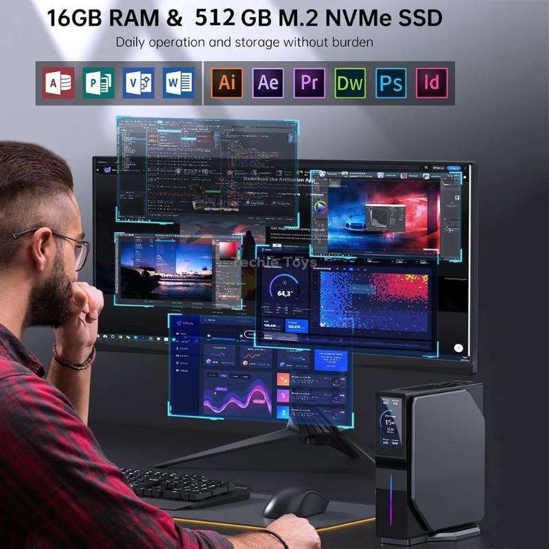 S1 Intel Alder Lake N150 WIFI 6+BT4.2 Office Home Mini PC Win11 DDR4 3200MHz, Spec: 8G+128G UK Plug