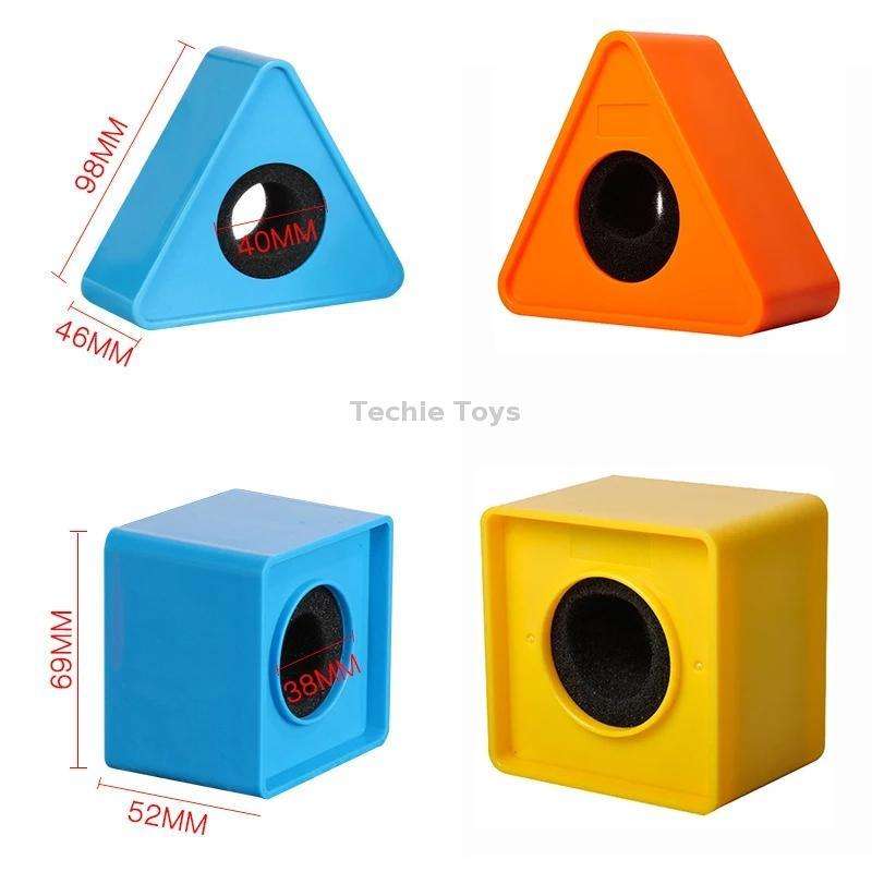 Interview Microphone Logo Flag Station, Spec: Square Blue