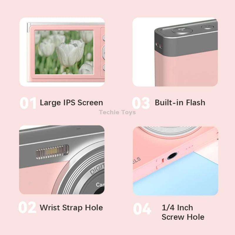 50 MP HD Camera 4K Video Retro Vlog Self-Shooting Camera(White)