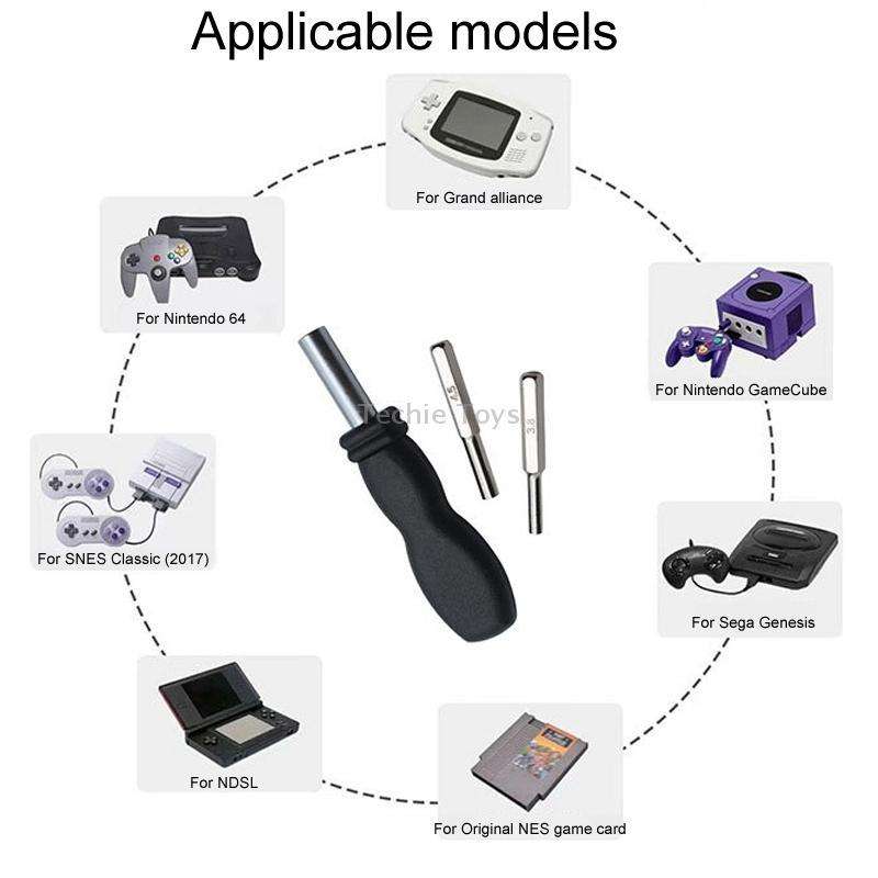 For N64/NGC/SFC Game Console Disassembly Hardware Tools Screwdriver Accessories, Model: Handle