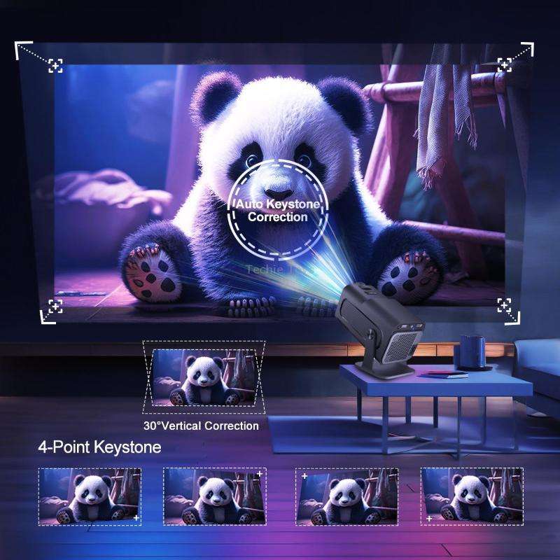 HY320 1080P 390ANSI 4K Android 11 Projector With Wifi 6 Bluetooth 5.0 Support Miracast / Airplay / D