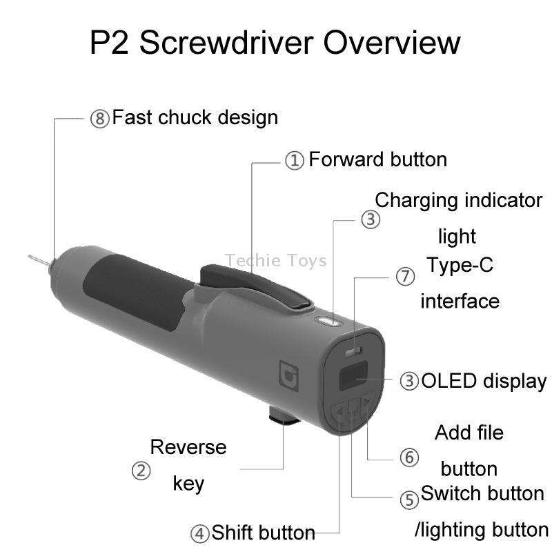 Xiaodong P2 Electrical Screwdriver Mobile Phone Repair Tool With Electronic Torque Brake, Version: S