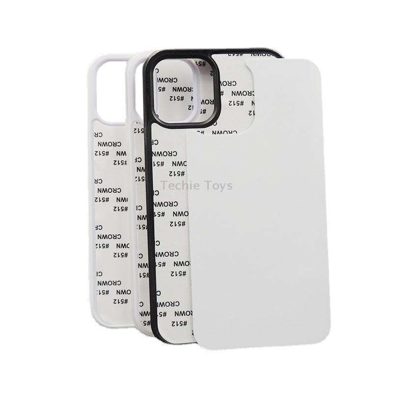 For iPhone 15 10PCS 2D Blank Sublimation Phone Case(Black)