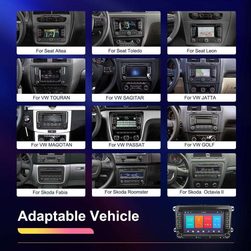 For Volkswagen/Skoda 1+32G Player Large Screen Carplay Android Navigation Reversing Camera Integrate
