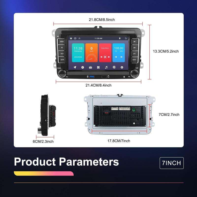 For Volkswagen/Skoda 1+32G Player Large Screen Carplay Android Navigation Reversing Camera Integrate