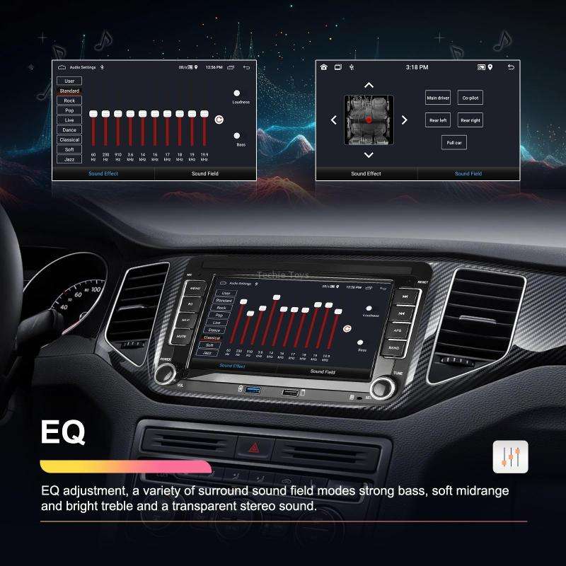For Volkswagen/Skoda 1+32G Player Large Screen Carplay Android Navigation Reversing Camera Integrate