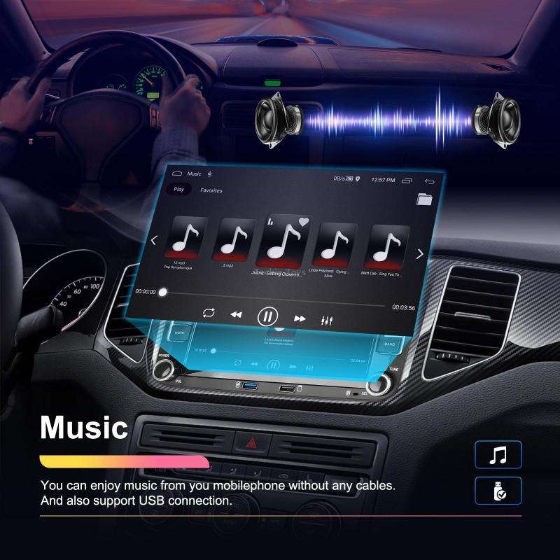 For Volkswagen/Skoda 1+32G Player Large Screen Carplay Android Navigation Reversing Camera Integrate