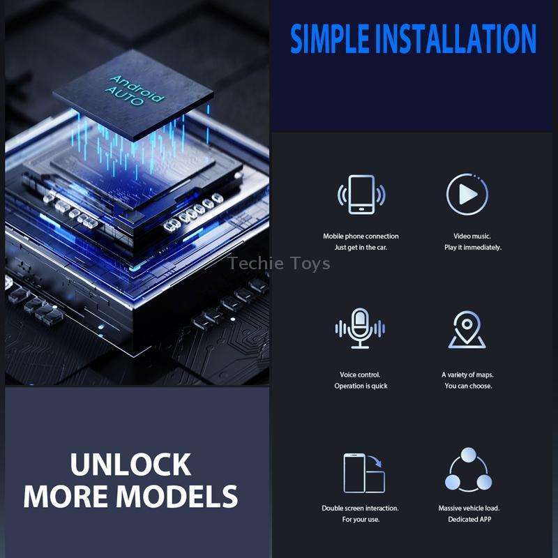 For Android Car Carplay Box Wired to Wireless Bluetooth Adapter