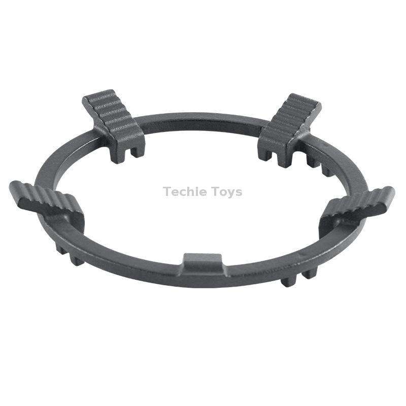 Gas Stove Anti-Slip Rack Cast Iron Anti-Slip Wok Support Ring(Black)
