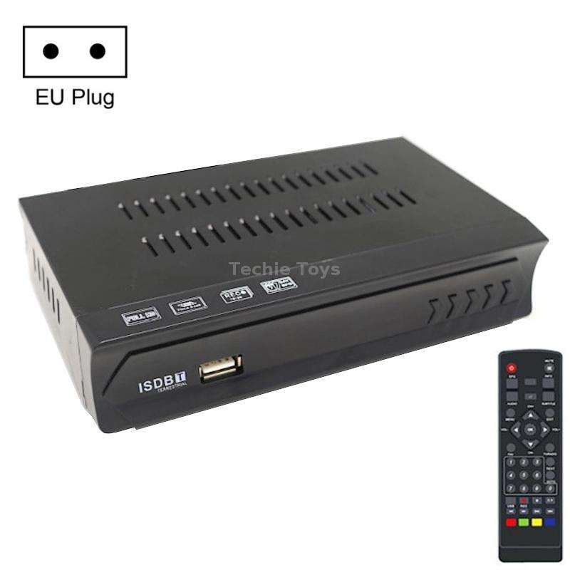 ISDB-T Satellite TV Receiver Set Top Box with Remote Control, For South America, Philippine(EU Plug)