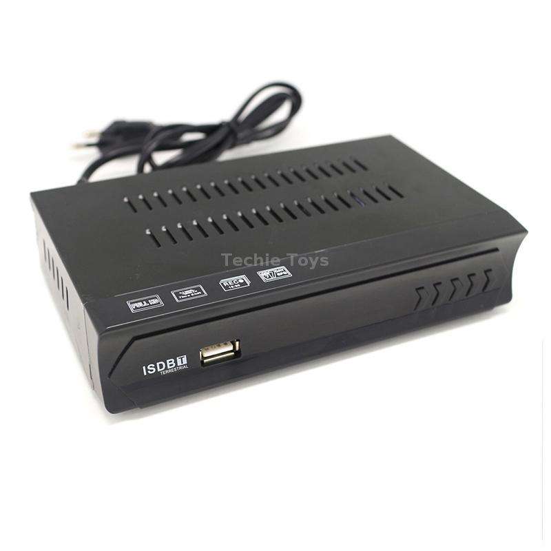 ISDB-T Satellite TV Receiver Set Top Box with Remote Control, For South America, Philippine(EU Plug)