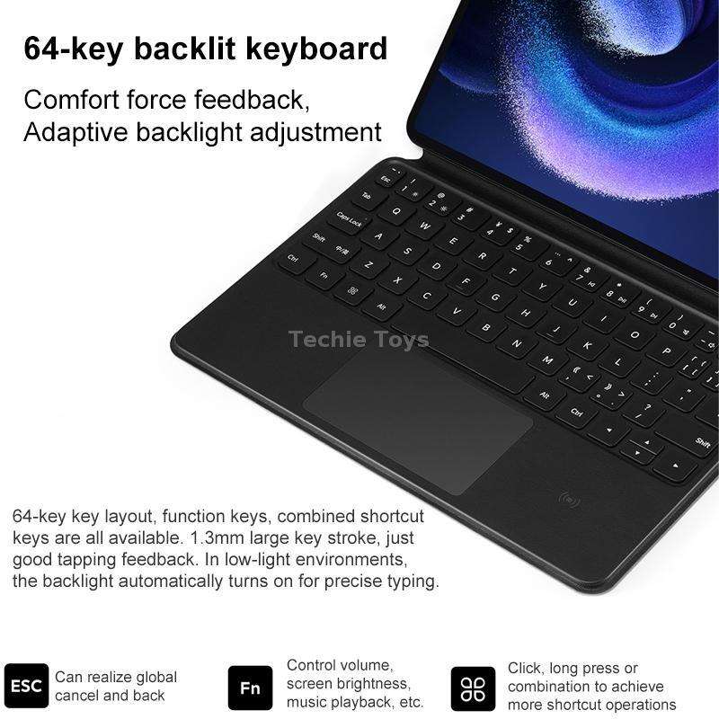 Original For Xiaomi Pad 6 / 6 Pro Intelligent Touch Pad Keyboard (White)