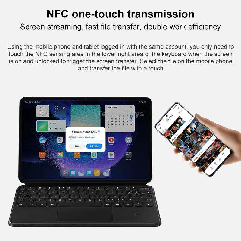 Original For Xiaomi Pad 6 / 6 Pro Intelligent Touch Pad Keyboard (White)