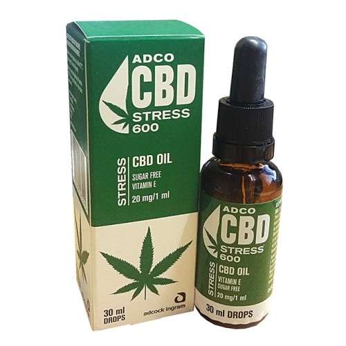 Adco Cbd Stress 600mg Drops 15ml & 30ml