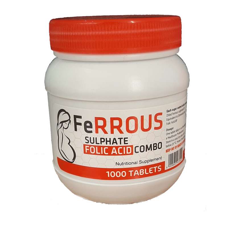 Ferrous Sulphate and Folic Acid Combo  1000s