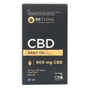 Rethink CBD Daily Oil 150mg & 600mg  30ml