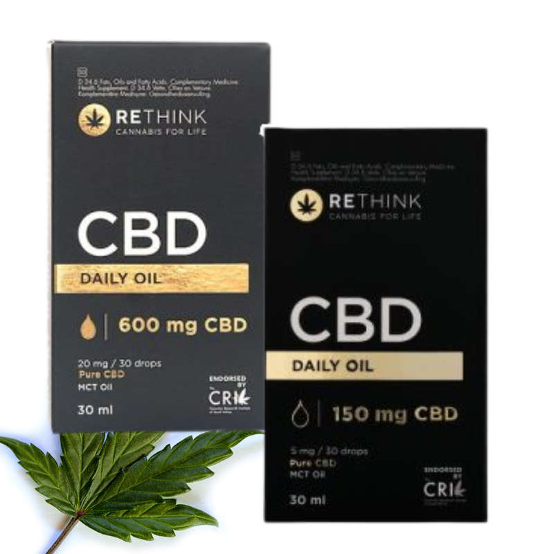 Rethink CBD Daily Oil 150mg & 600mg  30ml