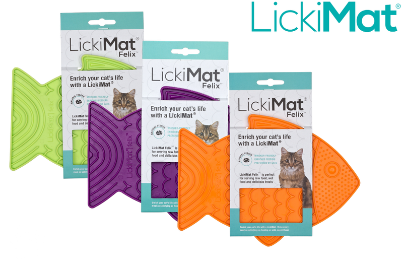 LickiMat Felix for Cats - Interactive Feeding Mat (12-Pack)