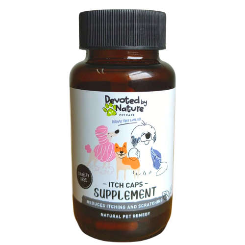 Devoted by Nature Itch Caps  Natural Relief for Your Furry Friend