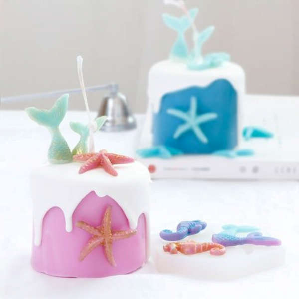 Mermaid Ocean Theme Silicone Fondant Mold