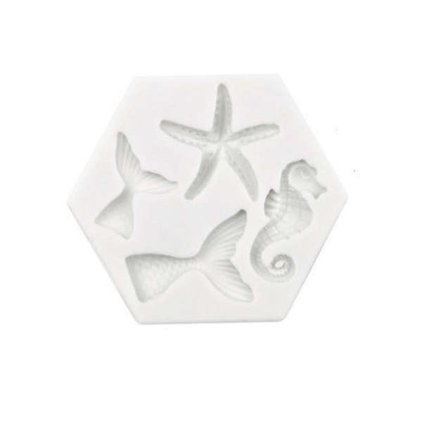 Mermaid Ocean Theme Silicone Fondant Mold
